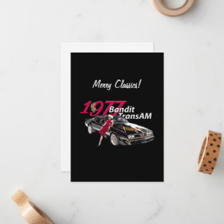 it's a Classic 1977 Trans Am Christmas! Card