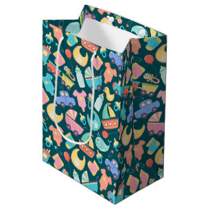 It's a Colourful Baby Shower Dark Medium Gift Bag