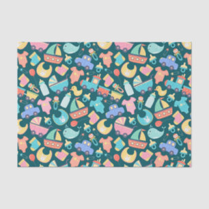 It's a Colourful Baby Shower Dark Tissue Paper