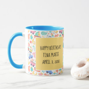 It's a Colourful Baby Shower Light Personalised Mug