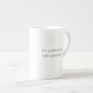 "It's a contraction" mug