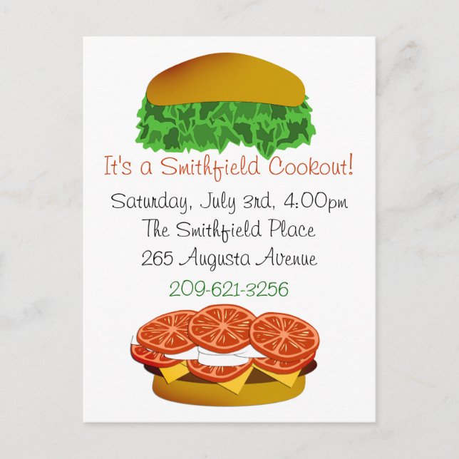 It's a Cookout Invitation (Front)