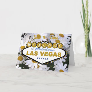 It's A Daisy Save the Date Las Vegas Card