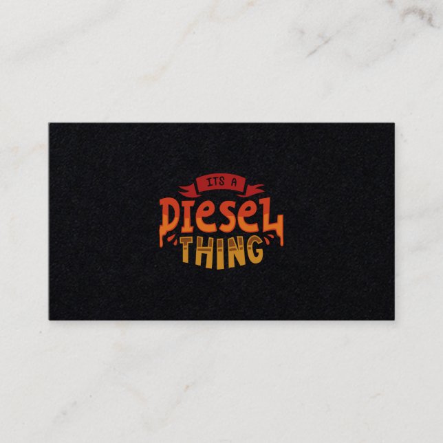 It's A Diesel Thing Truck Driver Trucker Gift Business Card (Front)