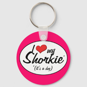It's a Dog! I Love My Shorkie Key Ring
