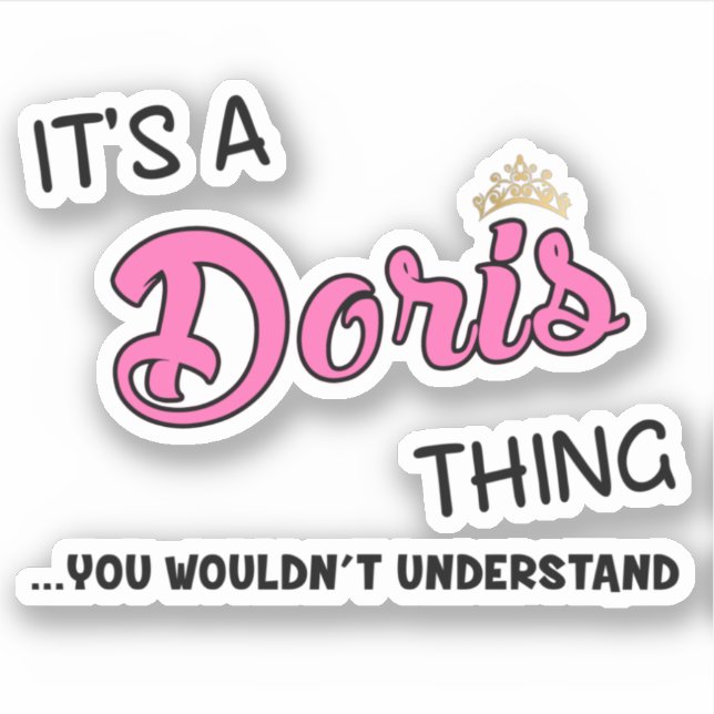 It's a Doris thing you wouldn't understand (Front)