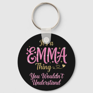 It's A Emma Thing Pink Gold Women Gift Key Ring