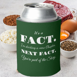 It's A Fact | Groomsman Funny Proposal Dark Green Can Cooler