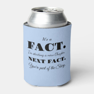 It's A Fact   Groomsman Funny Proposal Light Blue Can Cooler