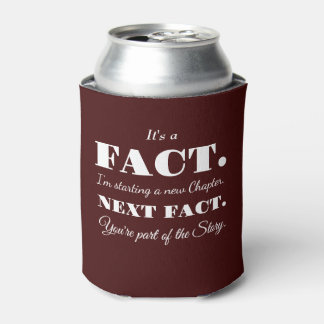 It's A Fact | Groomsman Funny Proposal Maroon Can Cooler
