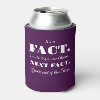 It's A Fact | Groomsman Funny Proposal Purple Can Cooler