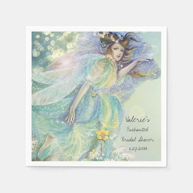 It's a Fairy Happy Bridal Shower Napkin (Front)