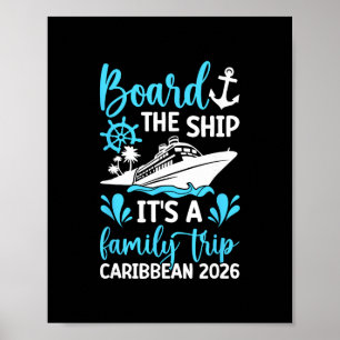 It's A Family Trip Caribbean 2026 Family Cruising Poster