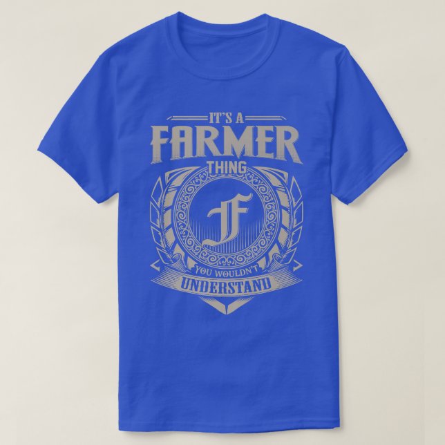 It's A FARMER Thing You Wouldn't Understand Name V T-Shirt (Design Front)