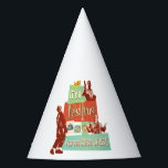 It's a Festivus for the Rest of Us Party Hat<br><div class="desc">Celebrate the holiday season on your own terms with this vibrant Festivus graphic! Inspired by the classic Seinfeld episode "The Strike, " this design captures the hilarious spirit of the holiday created by Frank Costanza as a "hates-all" alternative to the commercialized season. Featuring a retro, collage-style aesthetic, this graphic includes...</div>