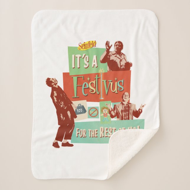 It's a Festivus for the Rest of Us Sherpa Blanket (Front)