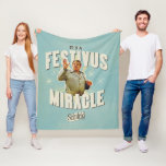 It's a Festivus Miracle Fleece Blanket<br><div class="desc">Gather 'round the aluminum pole and celebrate the most unexpected moments of the season with this "It's a Festivus Miracle!" graphic. Featuring the legendary Frank Costanza in his peak holiday form, this design captures the hilarious energy of the Seinfeld holiday we all know and love. With its retro sunburst background...</div>