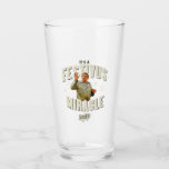 It's a Festivus Miracle Glass<br><div class="desc">Gather 'round the aluminum pole and celebrate the most unexpected moments of the season with this "It's a Festivus Miracle!" graphic. Featuring the legendary Frank Costanza in his peak holiday form, this design captures the hilarious energy of the Seinfeld holiday we all know and love. With its retro sunburst background...</div>