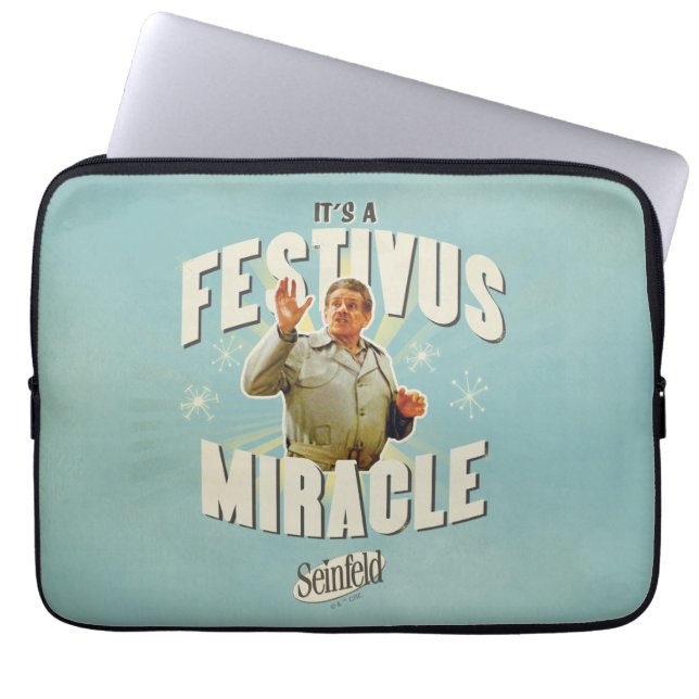 It's a Festivus Miracle Laptop Sleeve (Front)