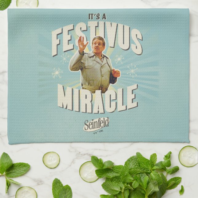 It's a Festivus Miracle Tea Towel (Folded)