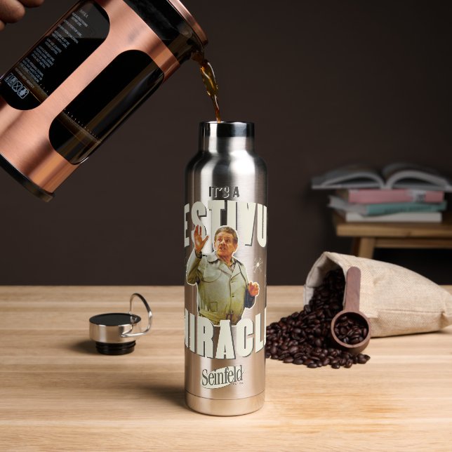 It's a Festivus Miracle Water Bottle (Coffee)