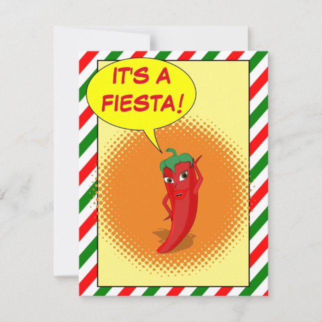 It's A Fiesta Invitation (Front)