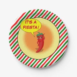 It's A Fiesta Paper Plate