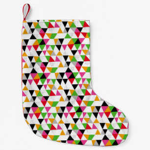 It's a fractal party! This vibrant coloured vintag Small Christmas Stocking