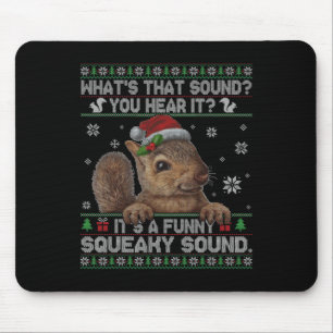 It's A Fun Squeaky Sound Christmas Squirrel Mouse Mat