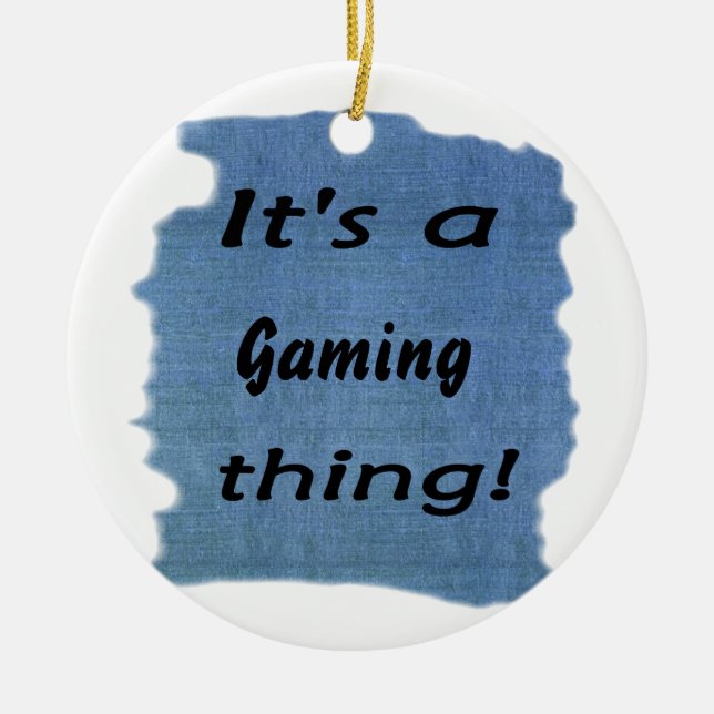 It's a gaming thing! ceramic tree decoration (Front)