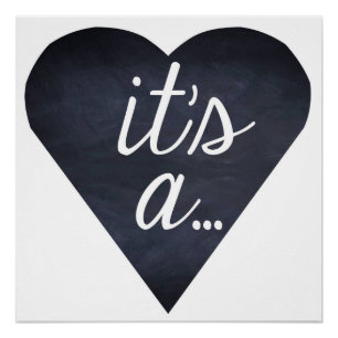 It's a...Gender reveal, boy or girl, balloon box Poster