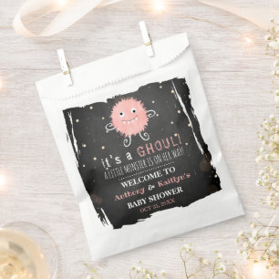It's A Ghoul! Little Monster Halloween Baby Shower Favour Bags
