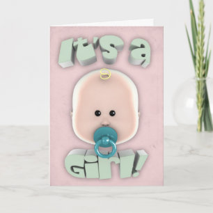 It's a girl announcement