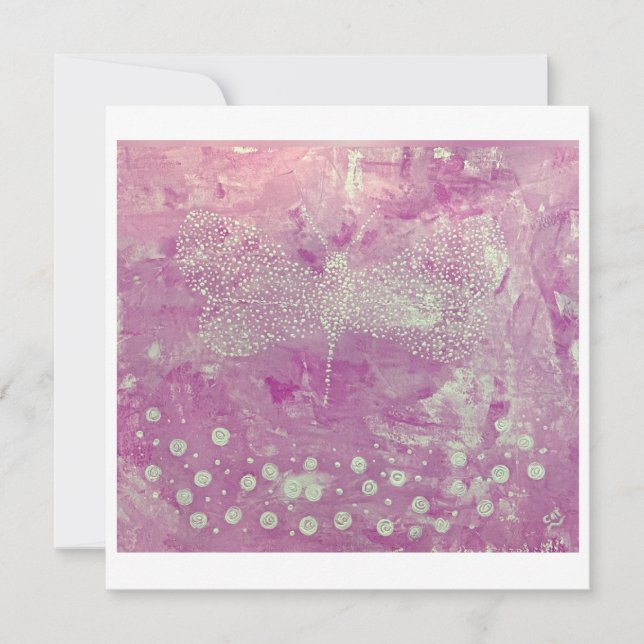 It's A Girl Announcement Card (Front)