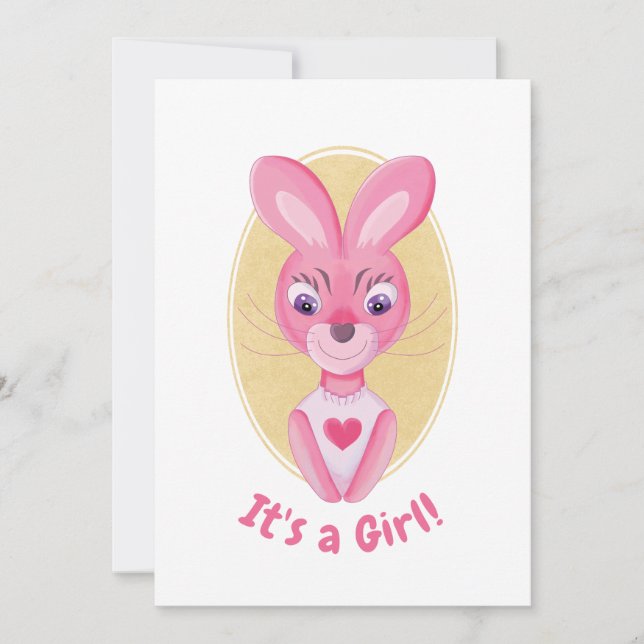It's a girl announcement card (Front)