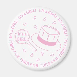 It's a Girl! announcement Magnet