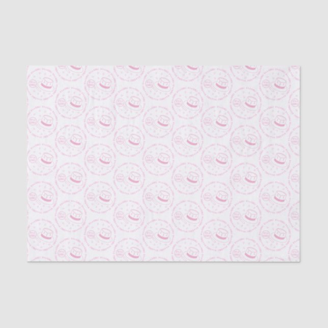 It's a Girl! announcement Tissue Paper (Front)