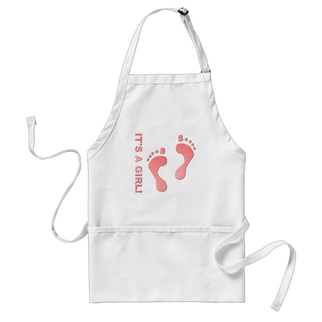 It's A Girl Apron! Standard Apron (Front)
