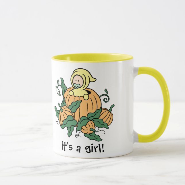 It's a Girl - Autumn Keepsake Mug (Right)