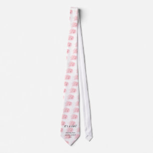 It's A Girl! Baby Girl Birth Announcement Necktie