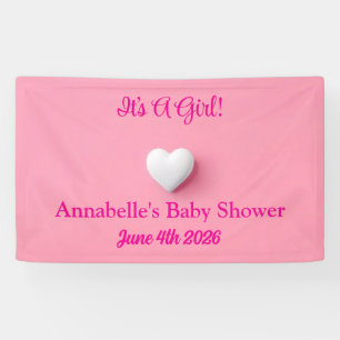 It's A Girl Baby Shower Banner