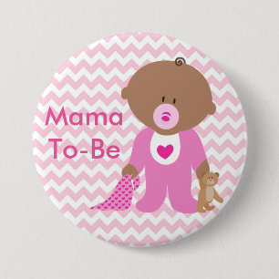 "It's a Girl" Baby Shower Button