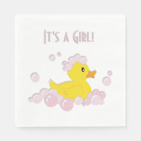 It's a Girl Baby Shower Duck