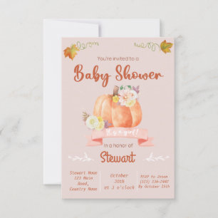 It's A girl baby shower Halloween  Invitation