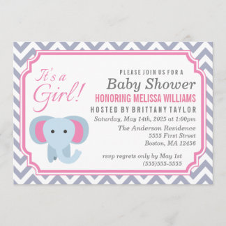 It's a Girl! Baby Shower Invitation