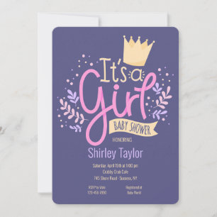 It's A Girl Baby Shower Invitation