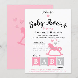 It's a Girl Baby Shower Invitation