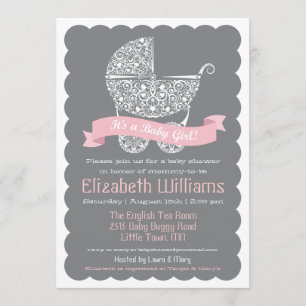 It's a Girl Baby Shower Invitation