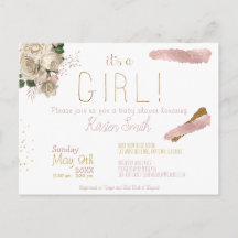 It's a Girl Baby Shower Invitation