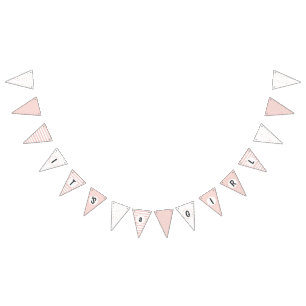 It's a Girl Baby Shower Party Decoration. Pink Bunting